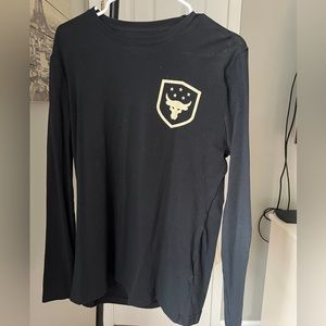 PROJECT ROCK UNDER ARMOR MENS BLACK NEVER FULL LONG SLEEVE!